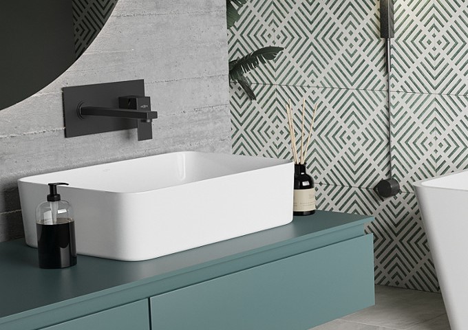 Černé umyvadlové baterie