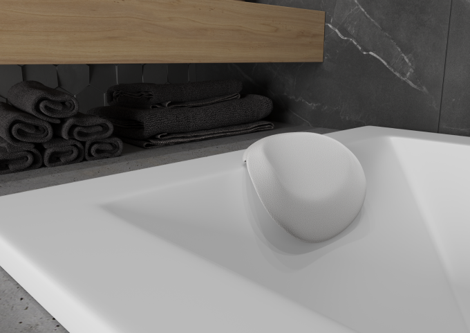 Opěrky do van bílá