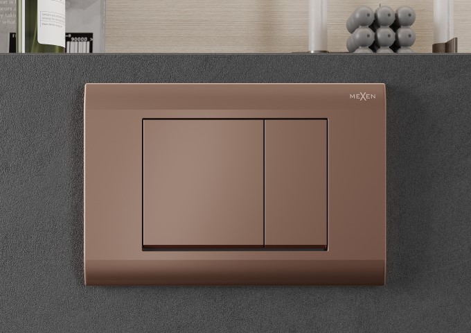 Splachovací tlačítka růžové zlato