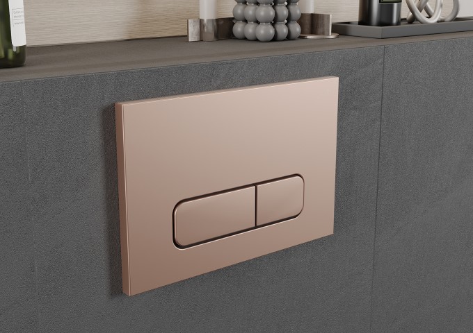 Splachovací tlačítka růžové zlato