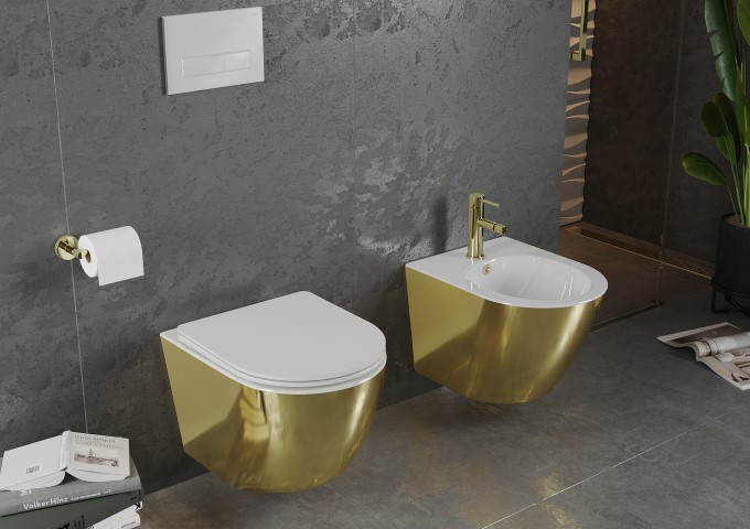 Zlaté bidetové baterie