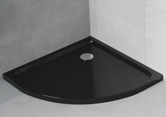 Černé sprchové vaničky
