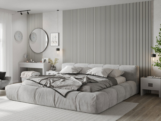 Bílé stěnové lamely Mexen