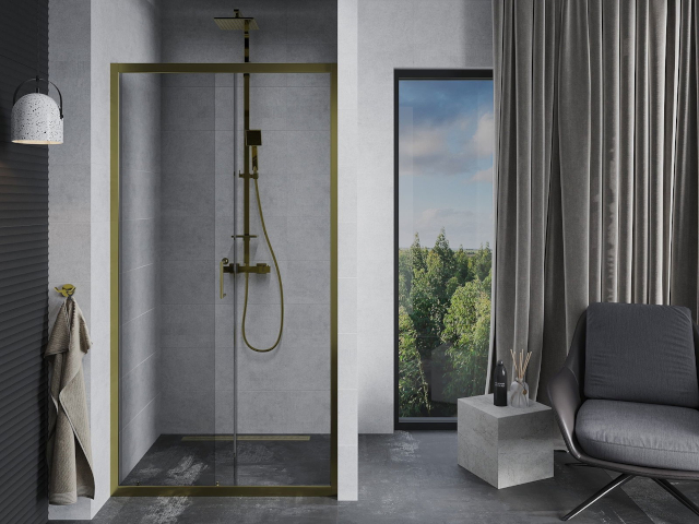 Koupelnový sloupek Mexen v aranžmá koupelny