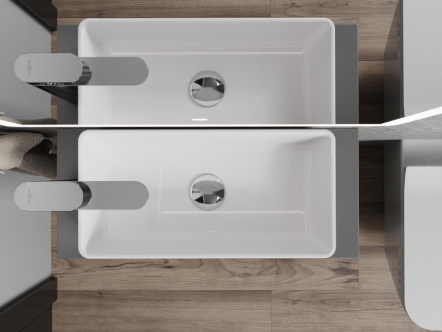 Skříňka do koupelny na nástěnné umyvadlo