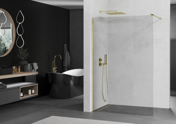 Sprchové panely chrom