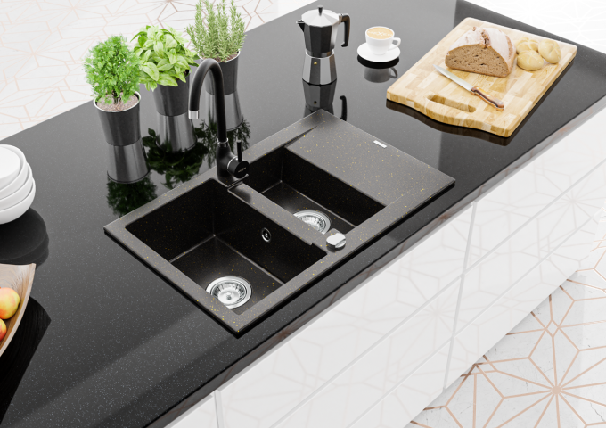 Kuchyňské odkapávače černé