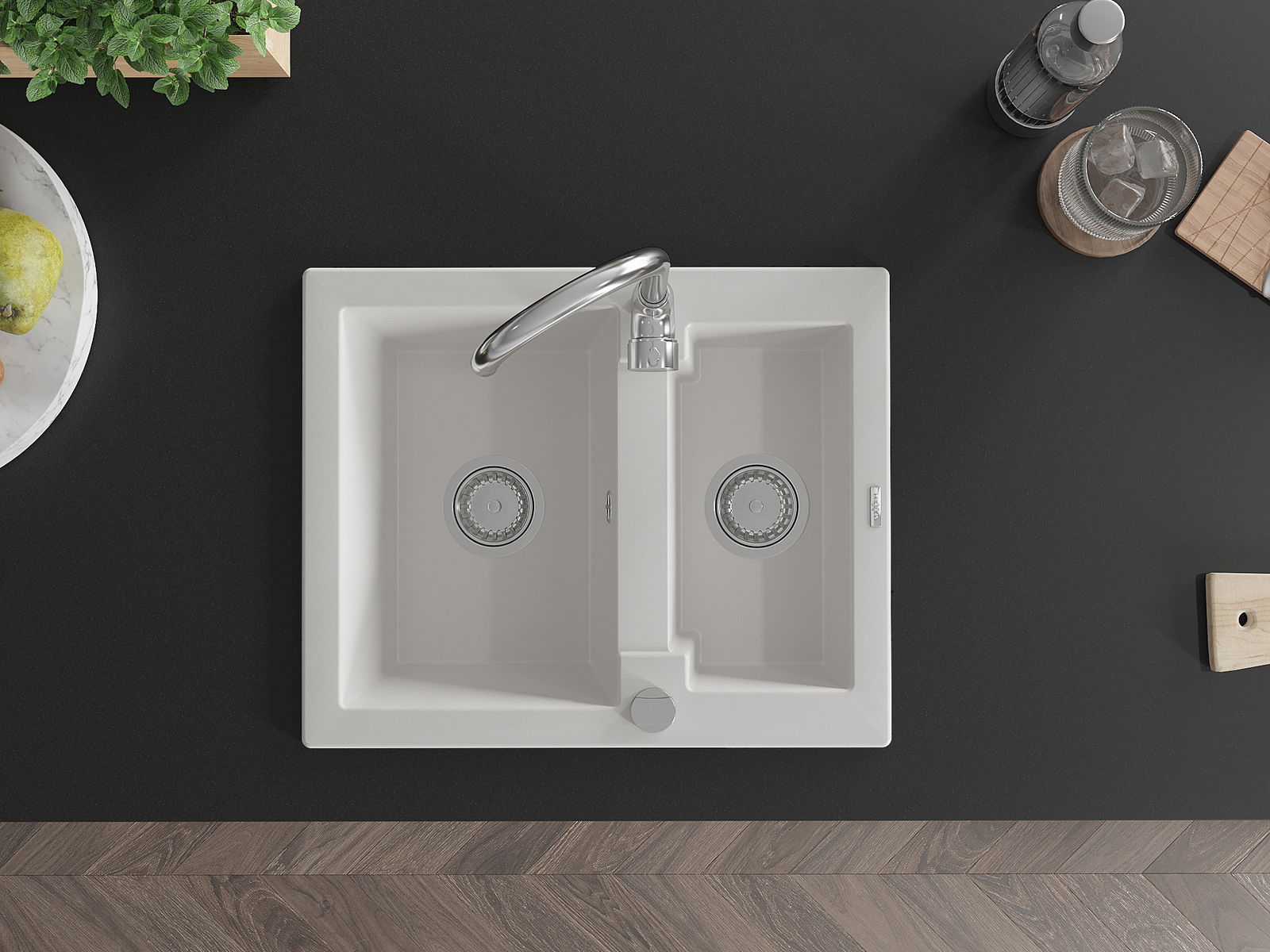 Půltorakomorový dřez Mexen