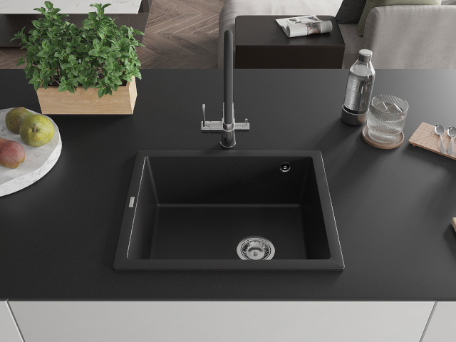 Jednokomorový nerezový dřez