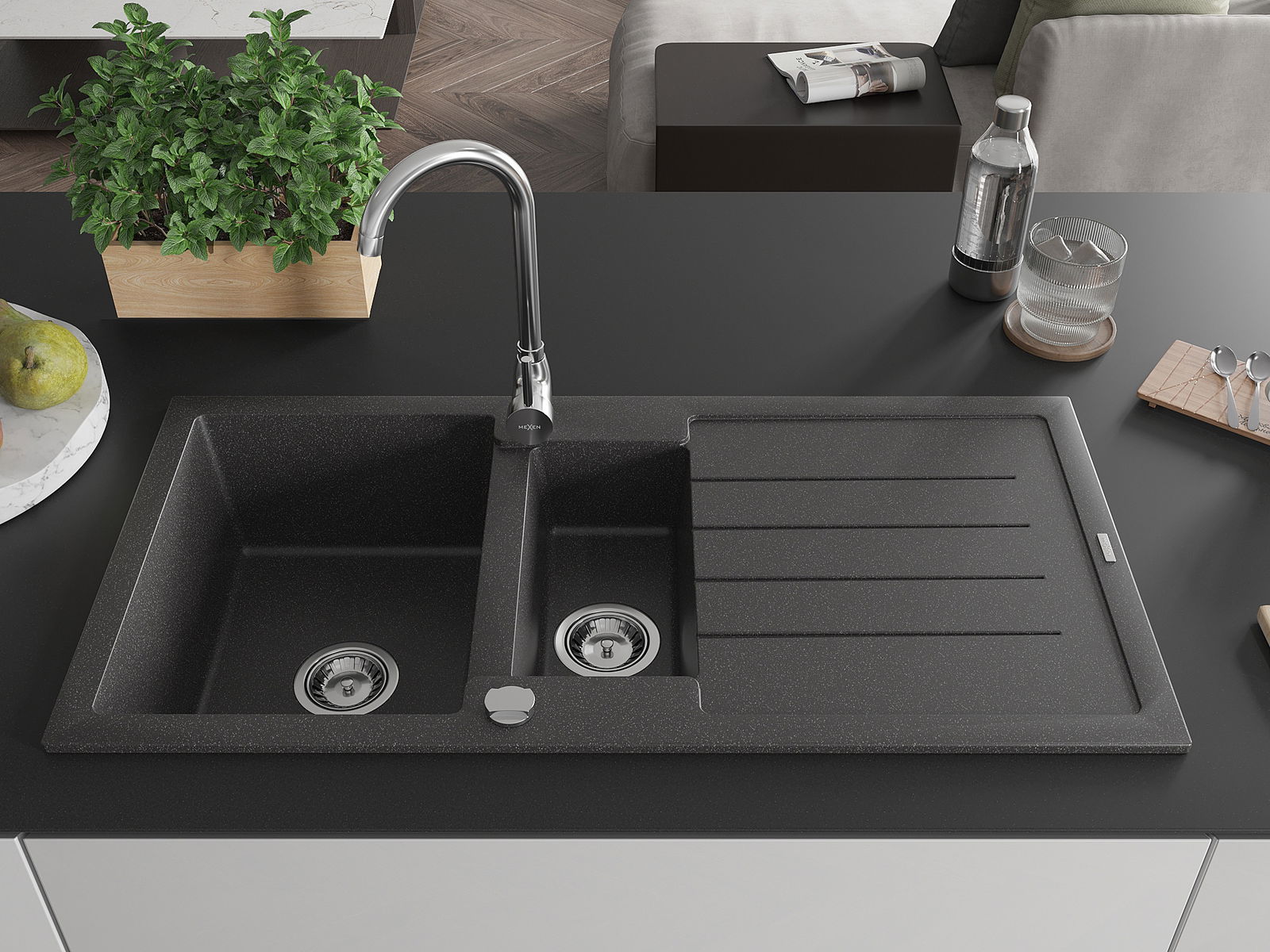 Vestavný dřez do desky