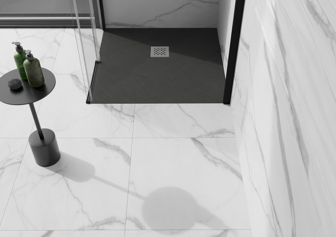 Čtvercové sprchové kouty struktura