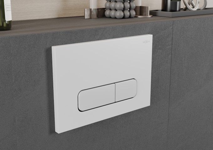 Splachovací tlačítka bílá