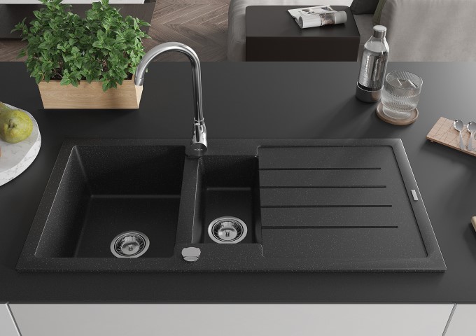 Granitové dřezy s odkapávačem