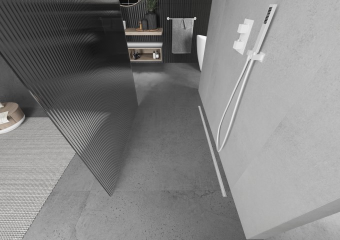 bílá uhlová přípojka