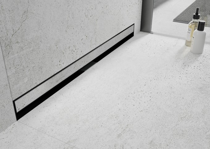 moderní nástěnný odtokový žlab 90 cm