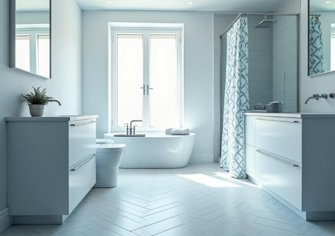 Vinylové panely zubovka v koupelně