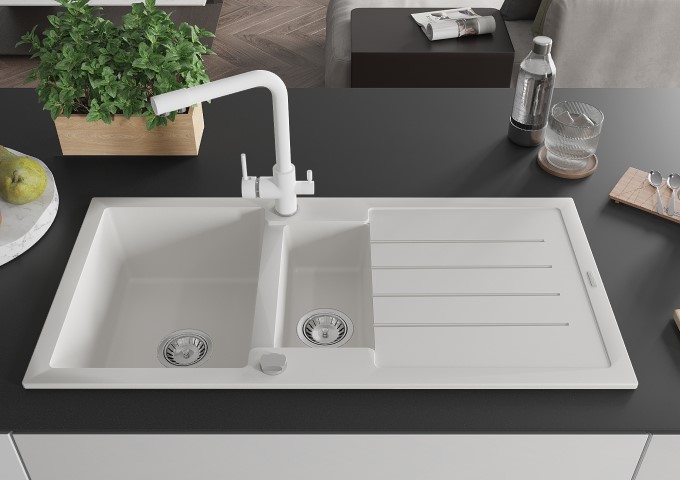 Kuchyňské baterie bílé