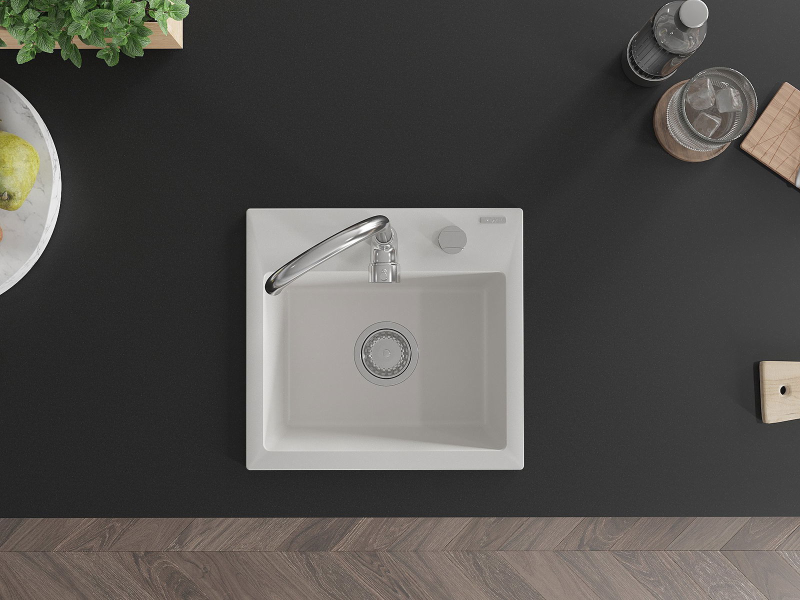 Malý jednokomorový dřez Mexen