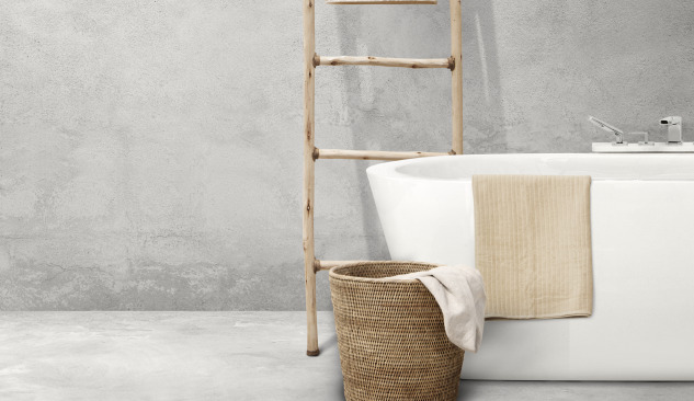 Šedá koupelna - Originální aranžmá