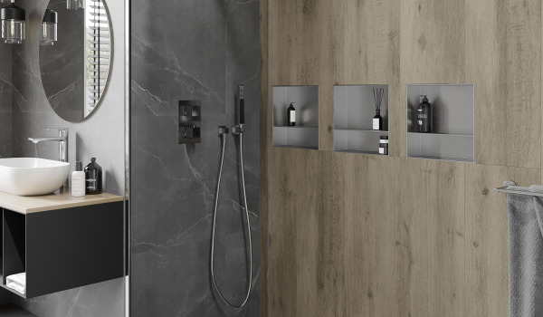 Nástěnné police - ideální doplněk do moderní koupelny