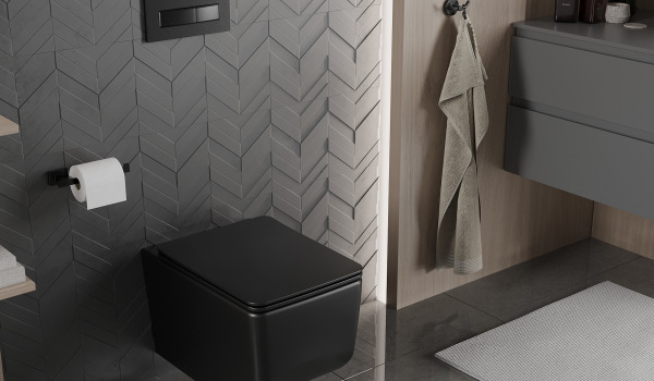 Černá koupelnová armatura